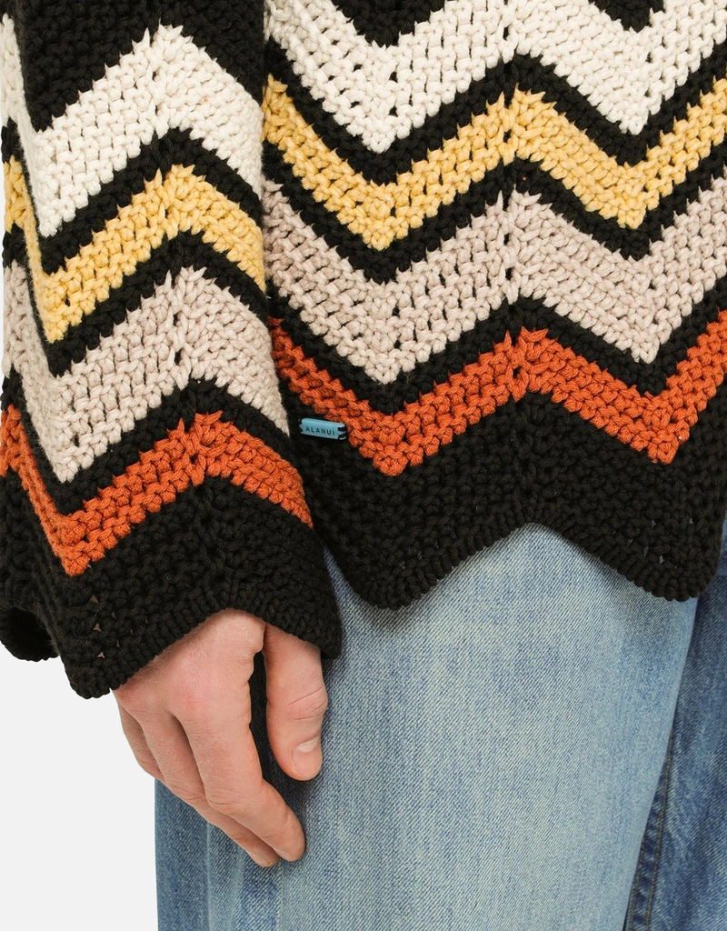 Alanui Men's Crochet Zig Zag Cotton Cardigans (Shirts) IFCHIC.COM