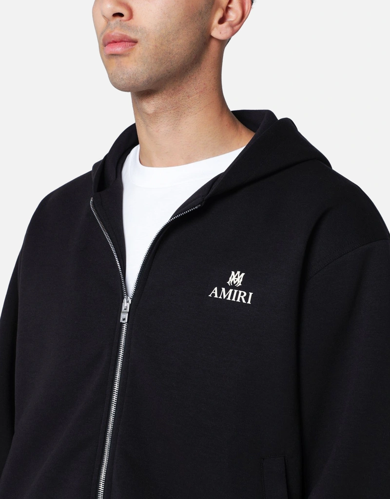 Amiri メンズ MA フード付きコットン混紡ジップアップスウェットシャツ