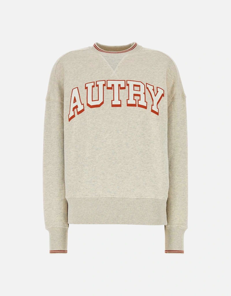 Autry メインウィムスウェットシャツメランジェライトグレイコットン Autry メインウィムスウェットシャツメランジェライトグレイコットン