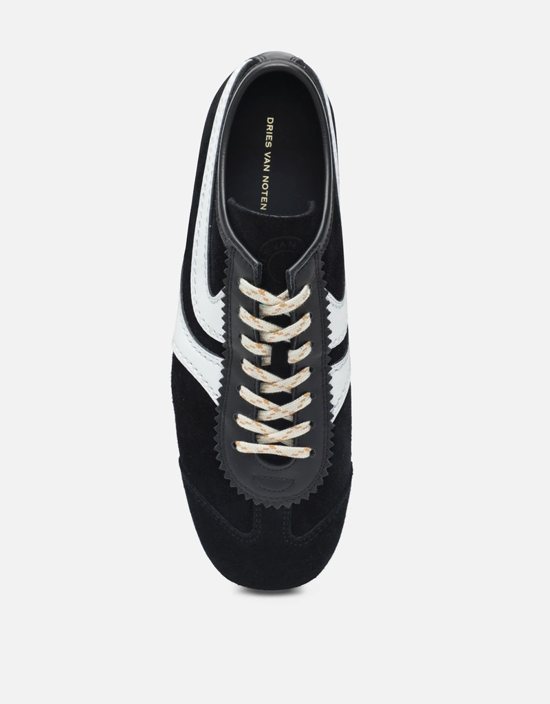 Dries Van Noten レザーとスエードのスニーカー (すべての新品) IFCHIC.COM