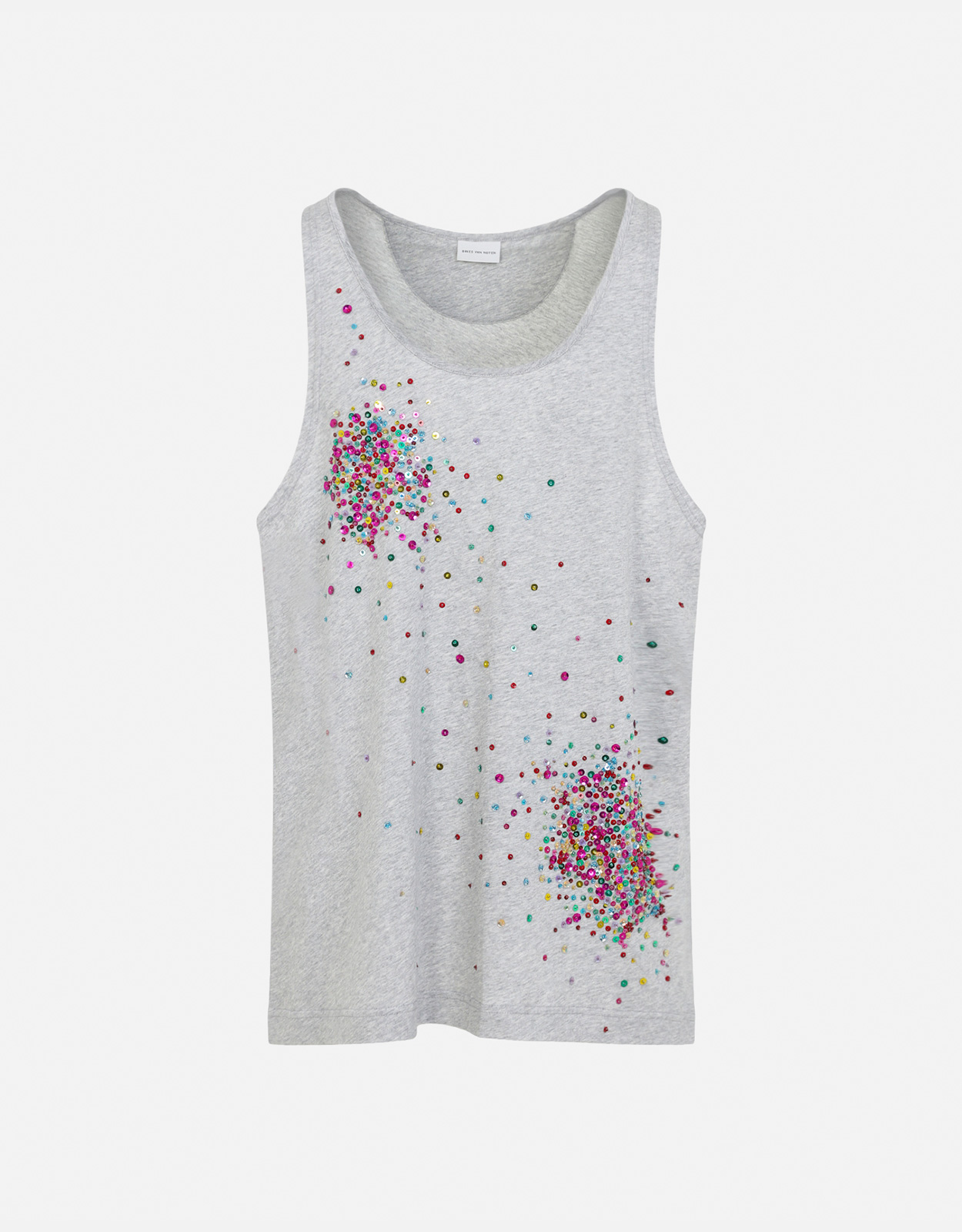 DRIES VAN NOTEN ラメタンクトップ　S Dries Van Noten メンズHuloコットンタンクトップ (すべての新品