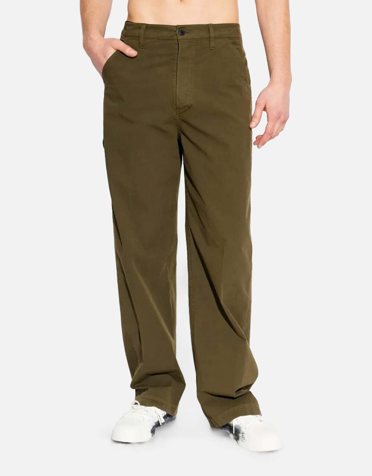 Dries Van Noten メンズPickerbysコットンリラックスフィットパンツ