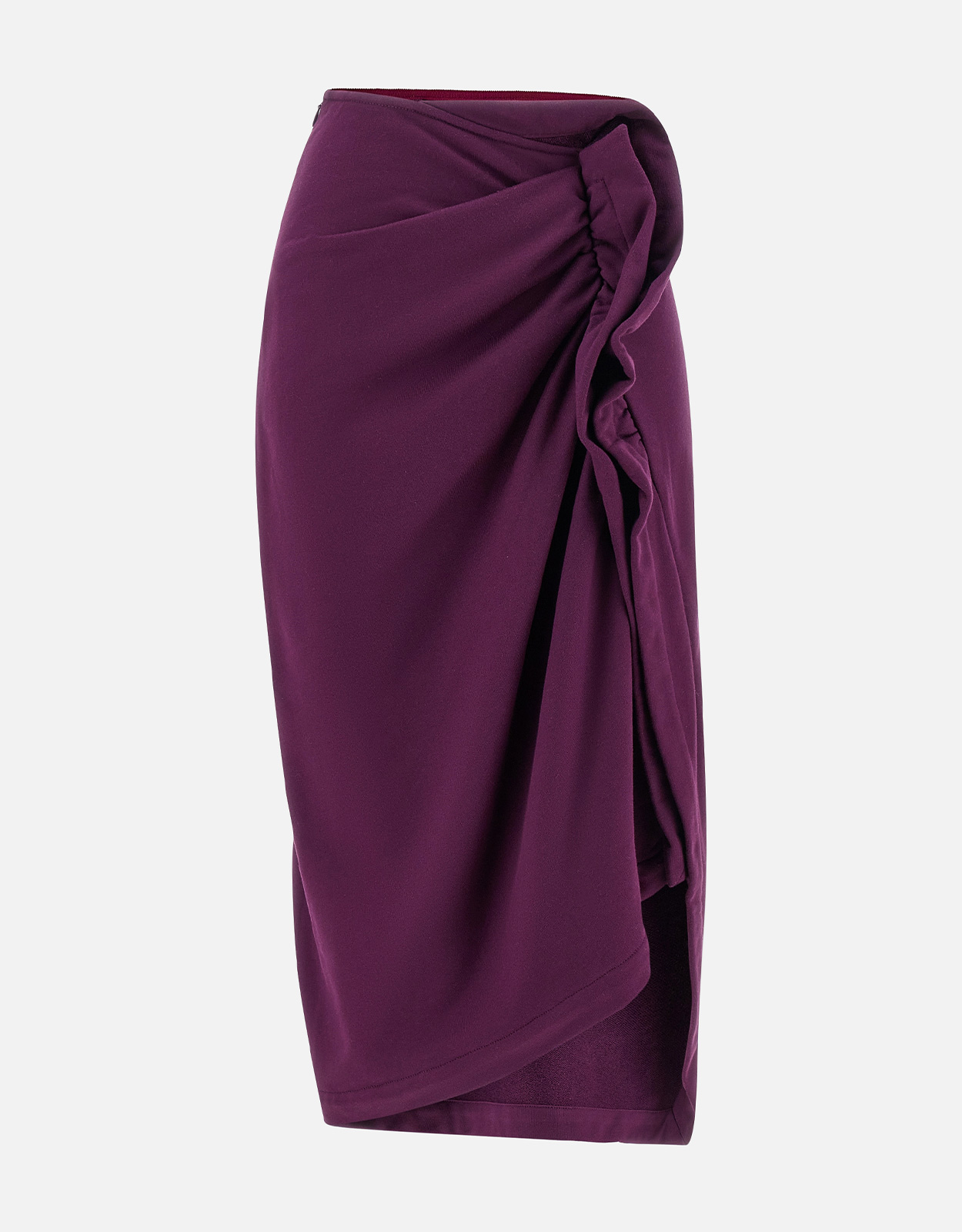 Dries Van Noten Dries Van Noten Hanam Cotton Ruffles Draped Slim Fit Midi Skirts - FR 30　Dries Van Noten Hanam コットン フリル ドレープ スリム フィット ミデ