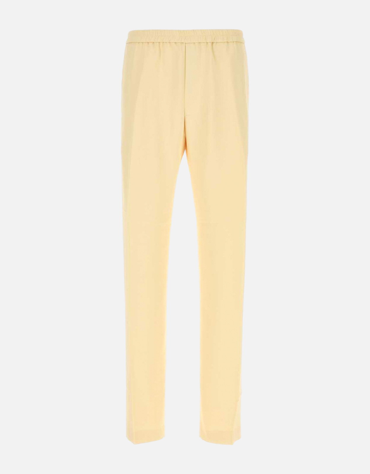 Dries Van Noten Dries Van Noten Men's Pastel Yellow Jersey Pennams Pant - IT 48　Dries Van Noten メンズ パステル イエロー ジャージ ペナム パンツ - IT 48