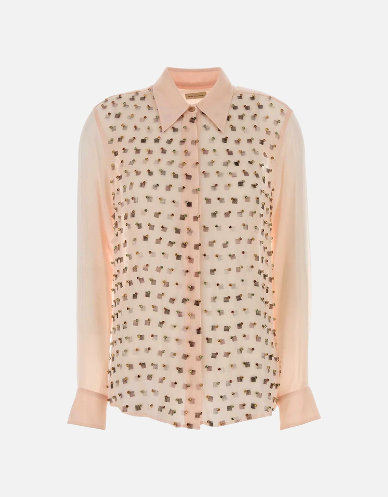 Dries Van Noten ビスコース刺繍シャツ (すべての新品) IFCHIC.COM