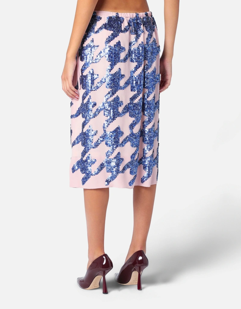 Dries Van Noten ピンクシルクスパンコールスカート (ドレス) IFCHIC.COM