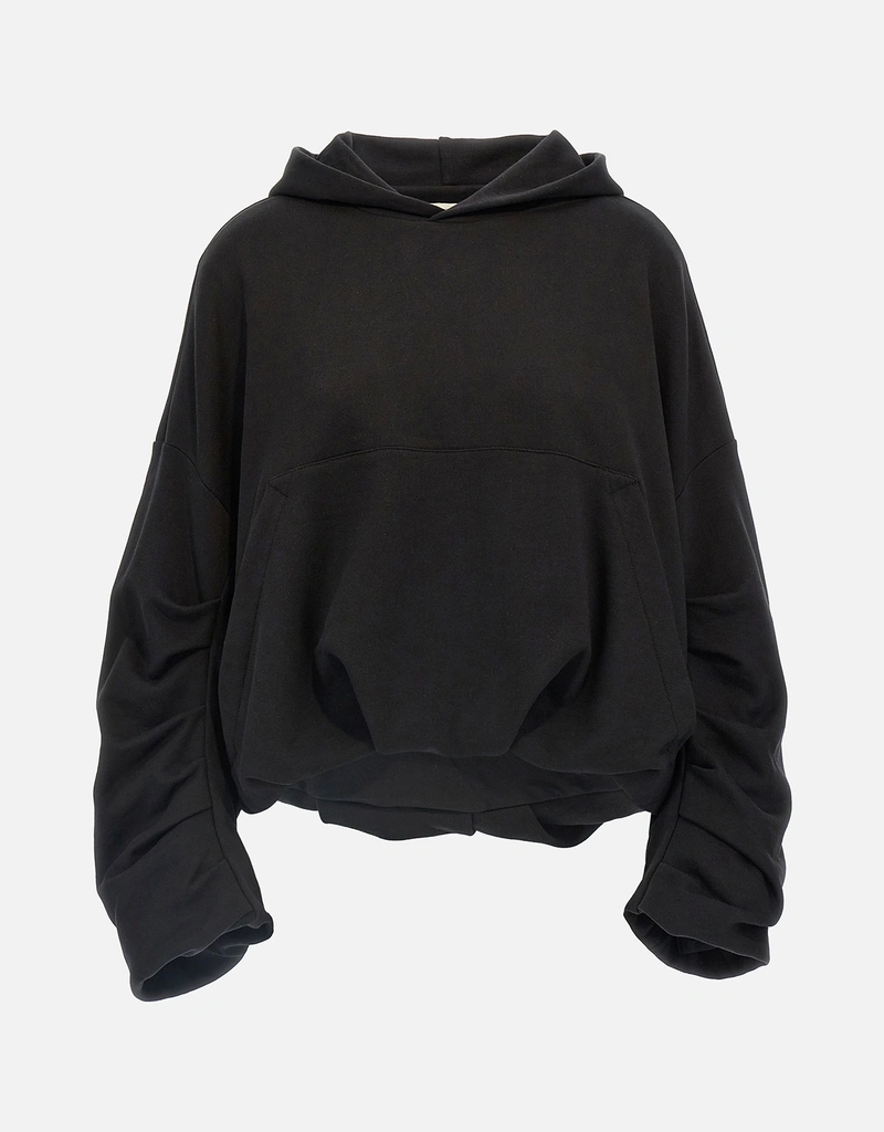 Dries Van Noten ドレープコットンフーディー (すべての新品) IFCHIC.COM