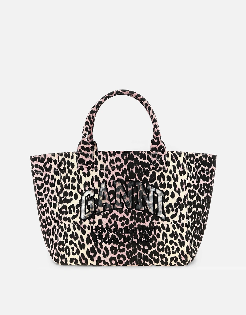 Ganni ミディアムレオパードトートバッグ () IFCHIC.COM