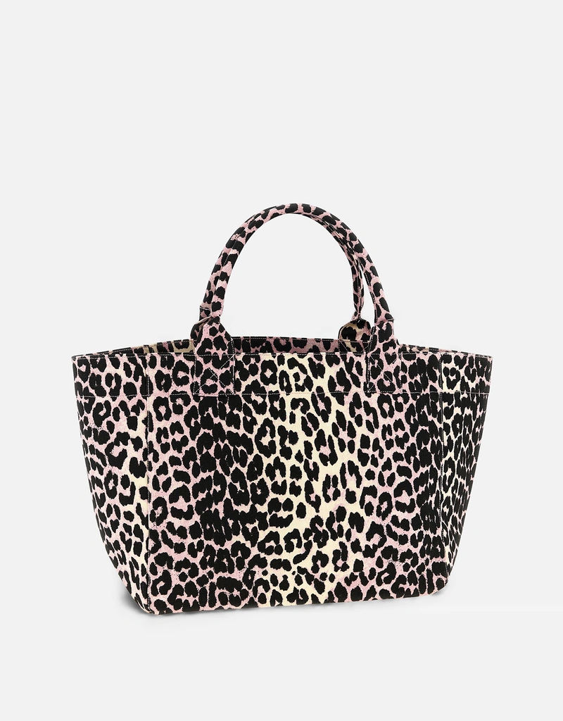 Ganni ミディアムレオパードトートバッグ () IFCHIC.COM