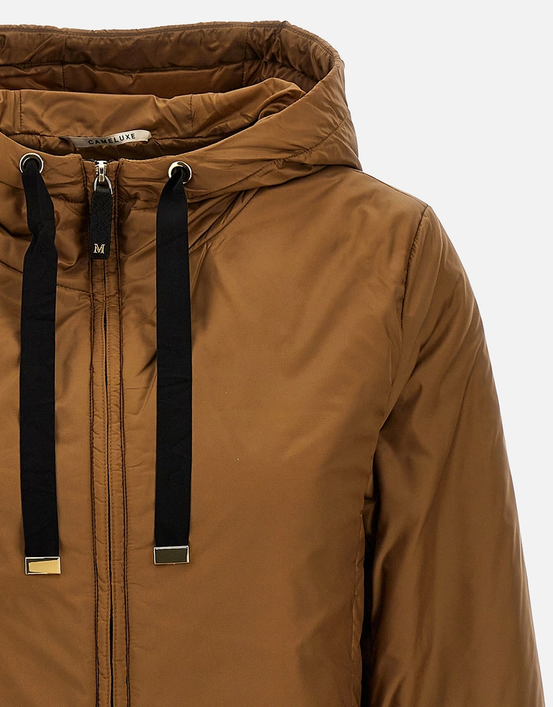 Max Mara The Cube パッド入りフード付き撥水キャンバスジャケット