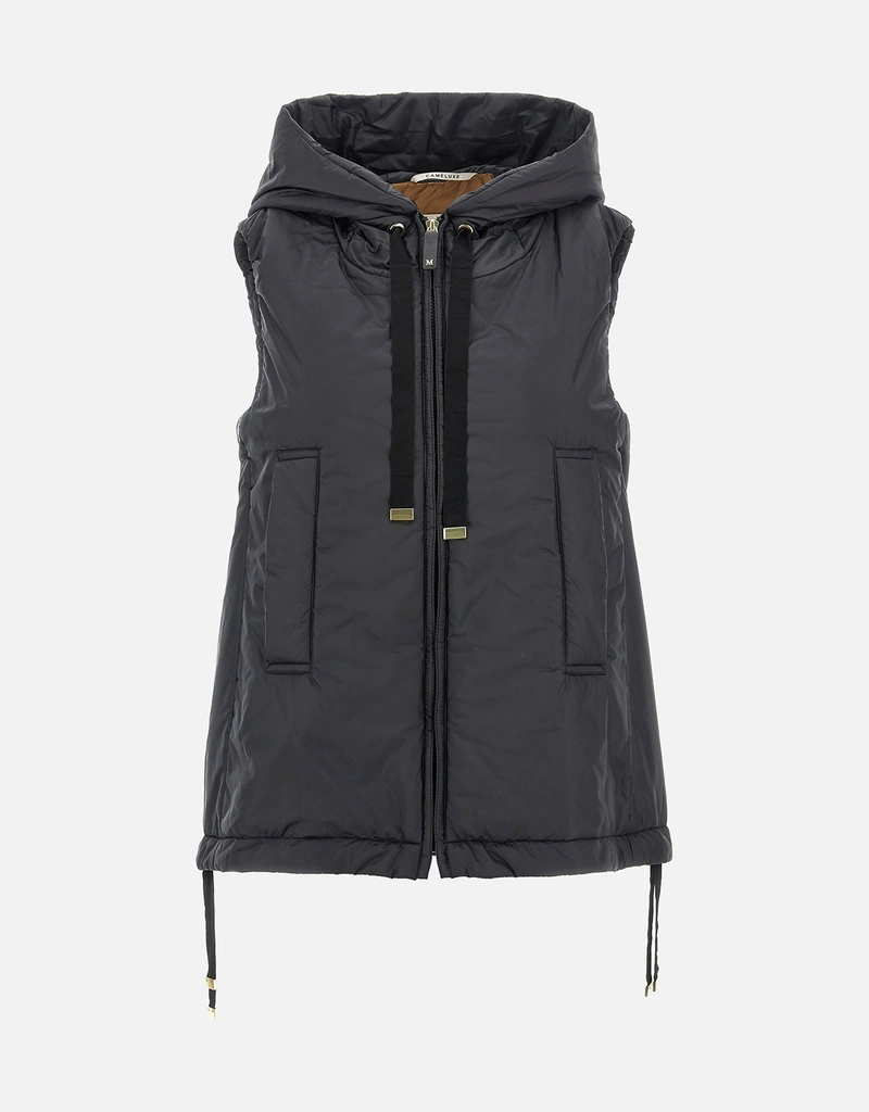 Max Mara The Cube パッド入りフード付き防水キャンバスGreengoベスト