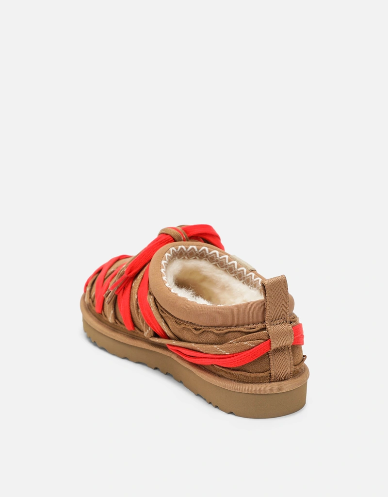 Ugg メンズチェスナットブラウンスエードレーススリッパ () IFCHIC.COM