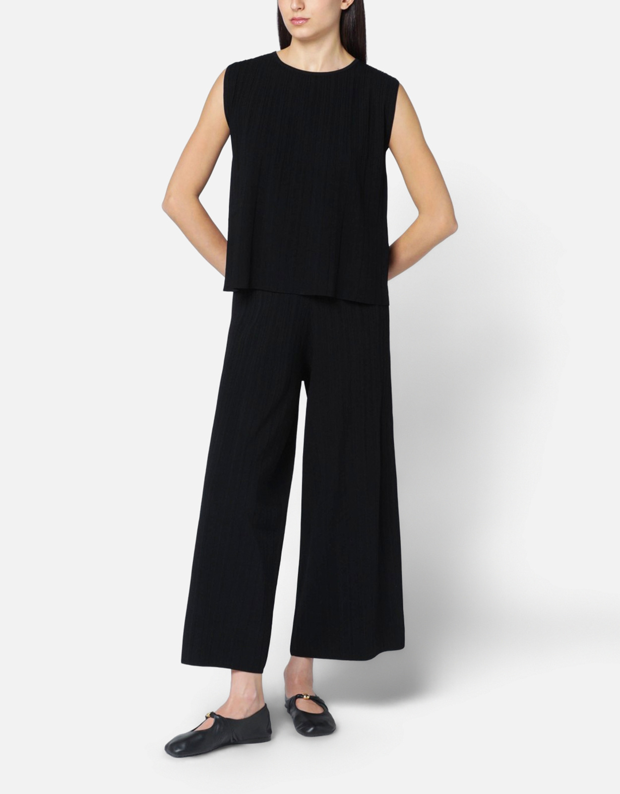 Weekend Max Mara ブラックビスコースニットパンツ (パンツ) IFCHIC.COM