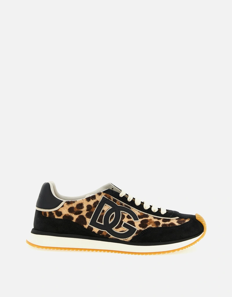 Dolce & Gabbana カーフレザー レオパード柄スニーカー () IFCHIC.COM