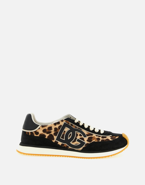 Dolce & Gabbana カーフレザー レオパード柄スニーカー () IFCHIC.COM