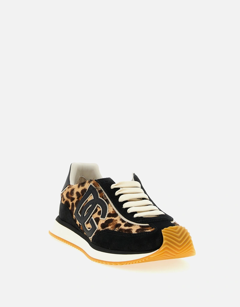 Dolce & Gabbana カーフレザー レオパード柄スニーカー () IFCHIC.COM