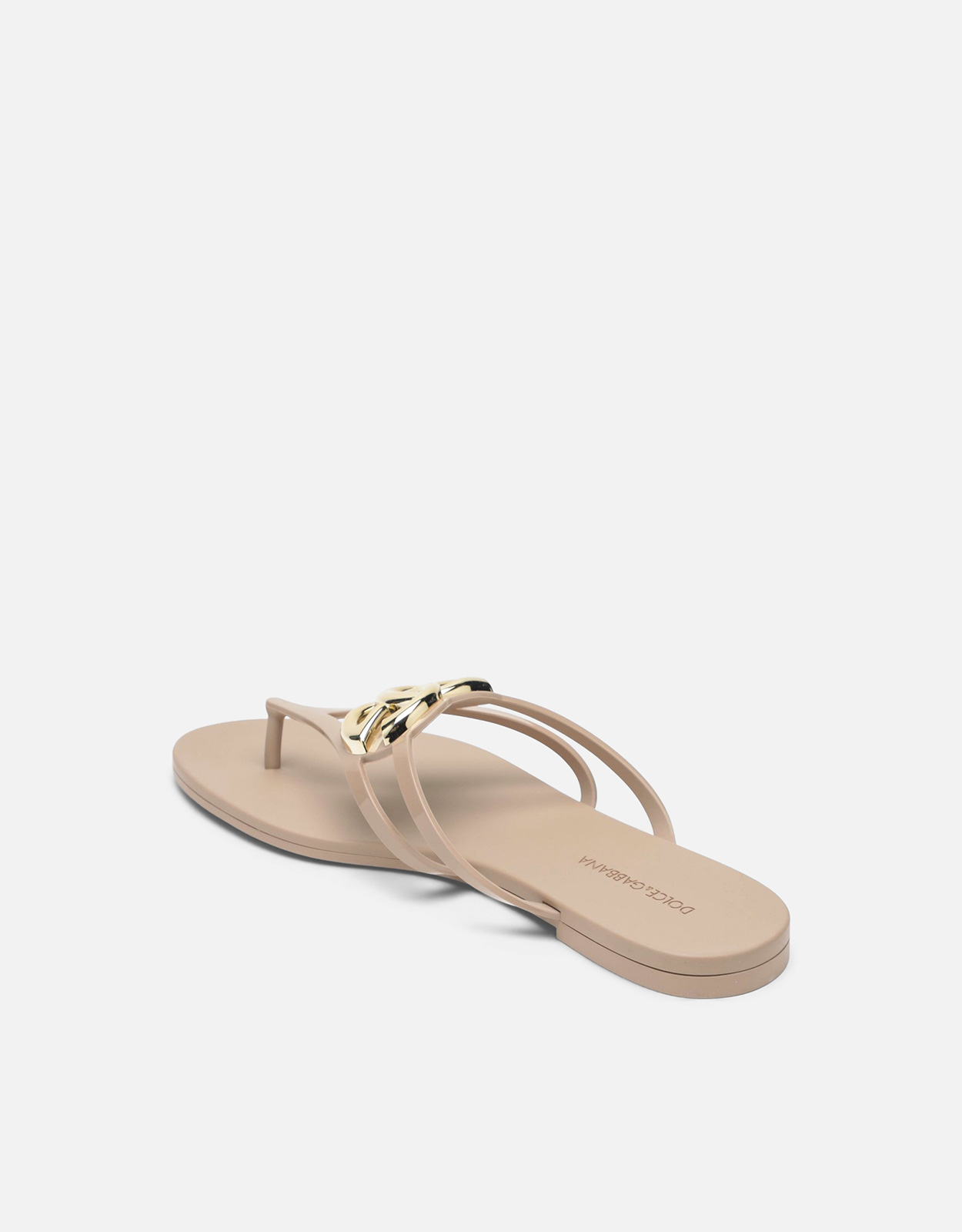 Dolce & Gabbana ロゴ付きラバー製ビーチサンダル (すべての新品