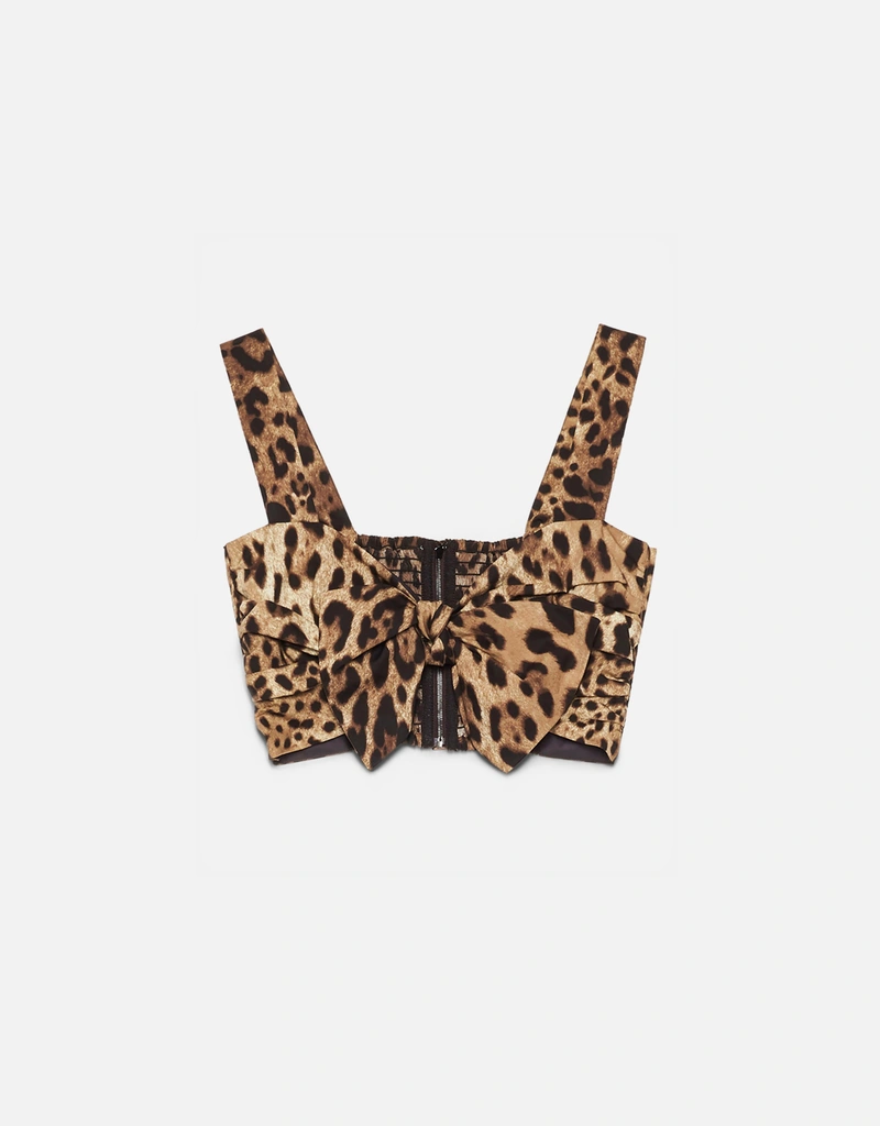 Dolce & Gabbana レオパードプリント ポプリントップ (すべての新品