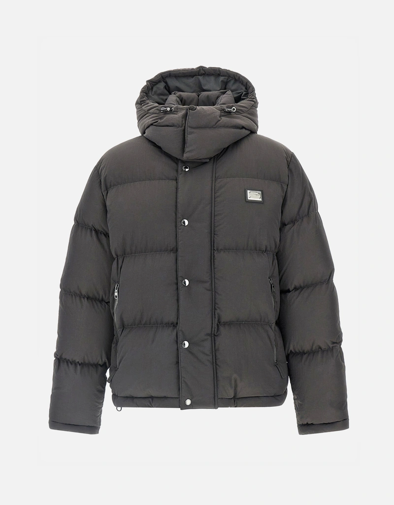 Dolce & Gabbana Men's Logo Patch Padded And Quilted Jacket (All