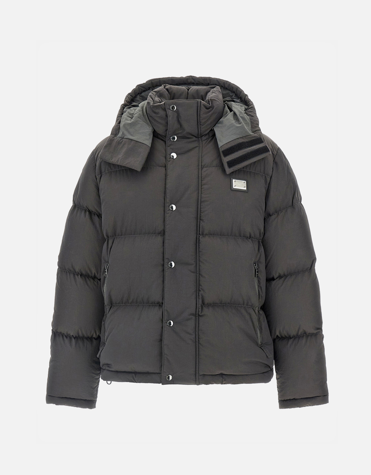 Dolce & Gabbana メンズロゴパッチ入りパッド入り絎縫ジャケット