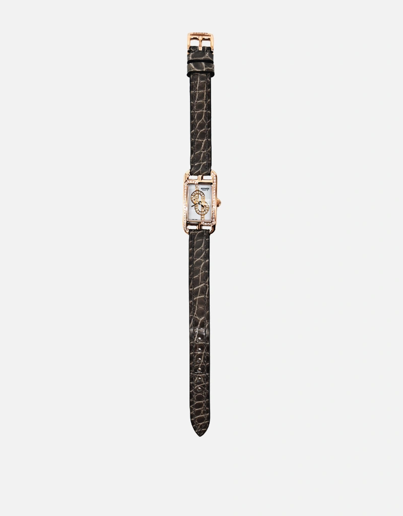 Hermès エルメスナンタケット29mmアリゲーターレザーレディース腕時計