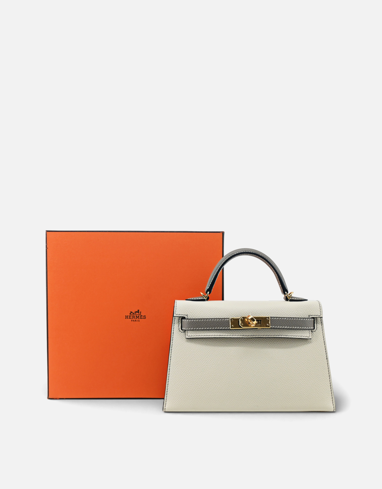 Hermès エルメスケリー20エプソムレザークロスボディハンドバッグ