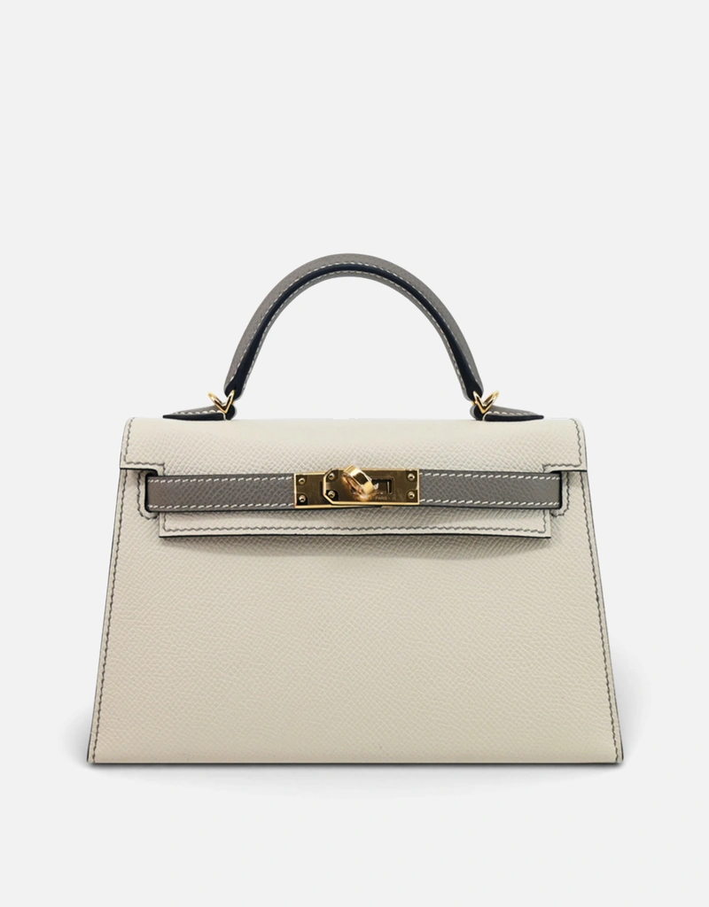 Hermès エルメスケリー20エプソムレザークロスボディハンドバッグ