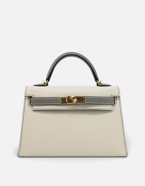 Hermès エルメスケリー20エプソムレザークロスボディハンドバッグ