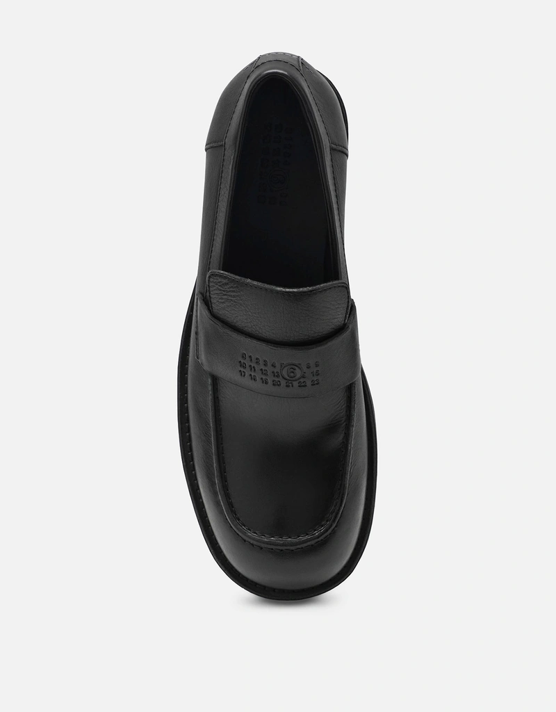 MM6 Maison Margiela Men's City Biker Calf Leather Loafers (Shoes
