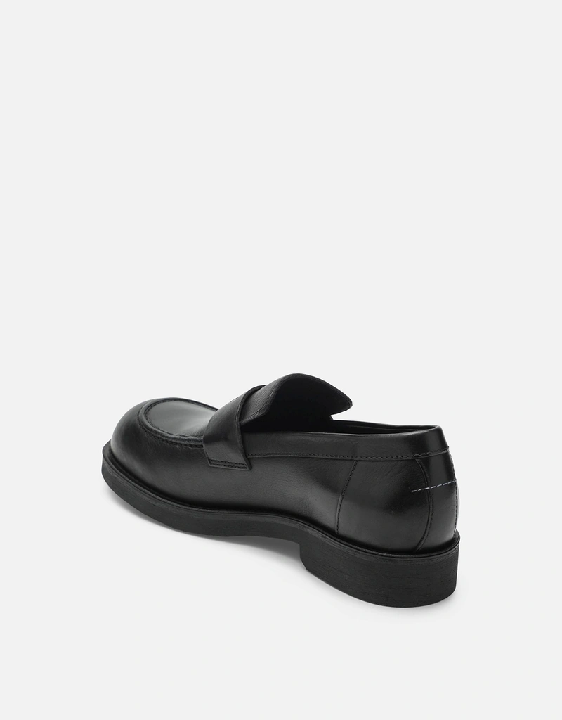 MM6 Maison Margiela Men's City Biker Calf Leather Loafers (Shoes