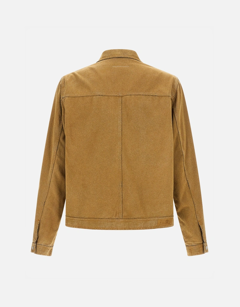 MM6 Maison Margiela メンズデニムスエードエフェクトトラッカー