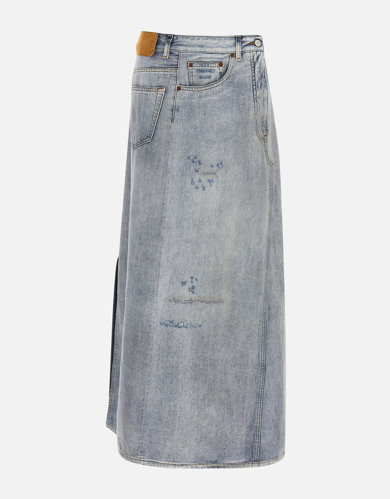 MM6 Maison Margiela 非対称構造コットンマキシスカート (すべての新品