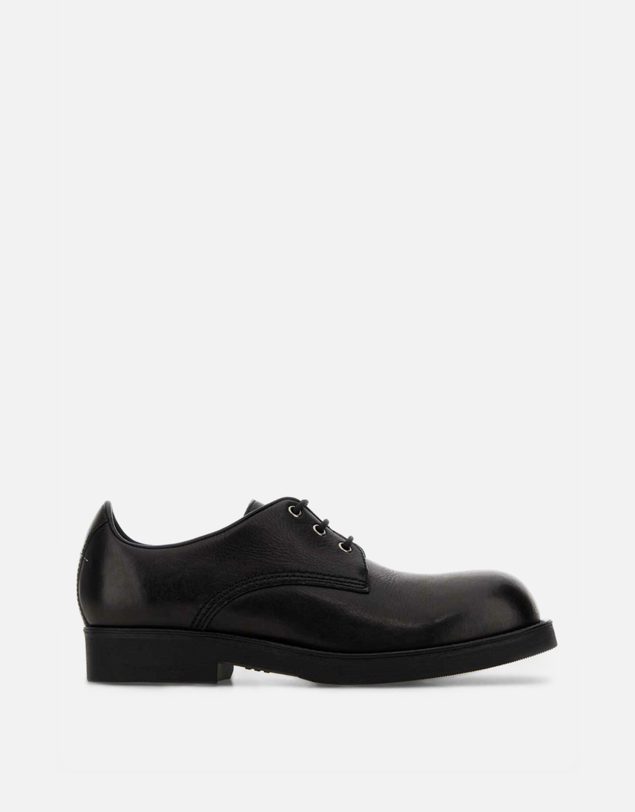 Maison Margiela ブラックレザー フラットシューズ つま先分かれ 4951569.jpg