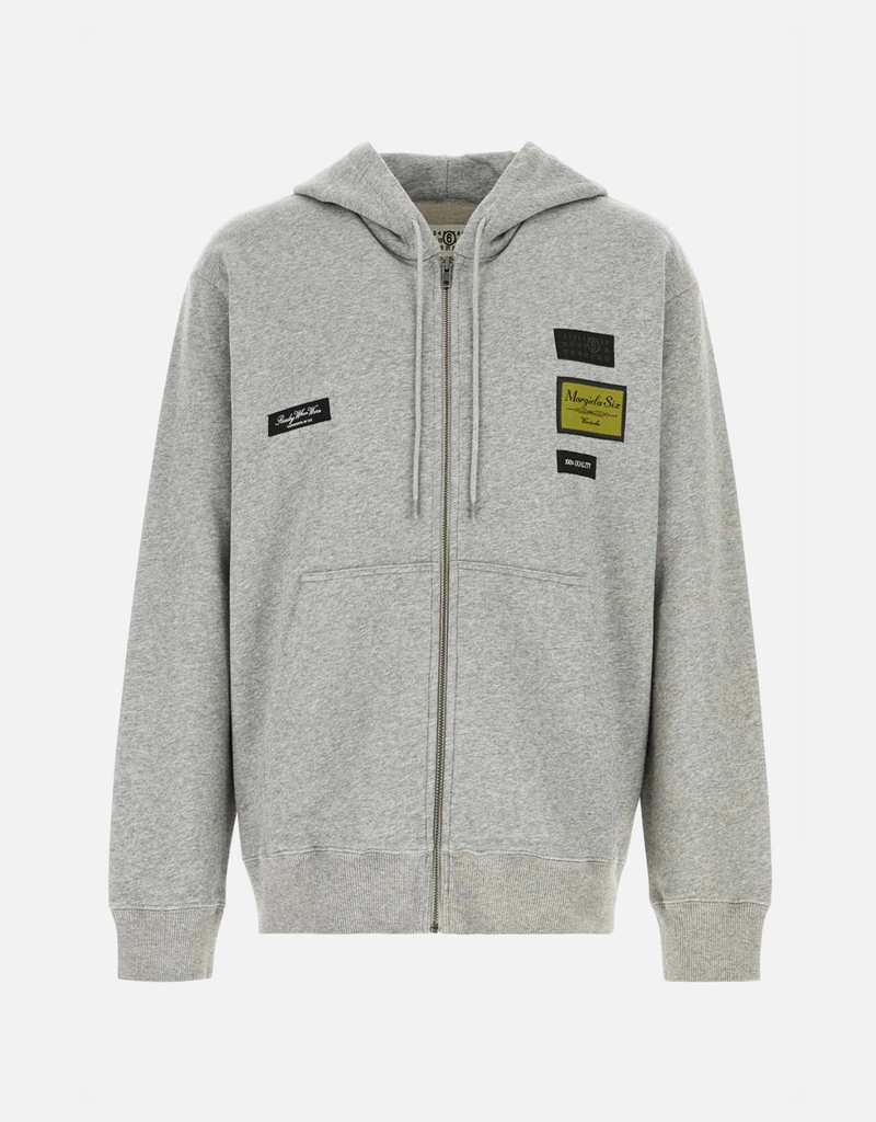 MM6 Maison Margiela メンズジャカードラベルフード付きコットン