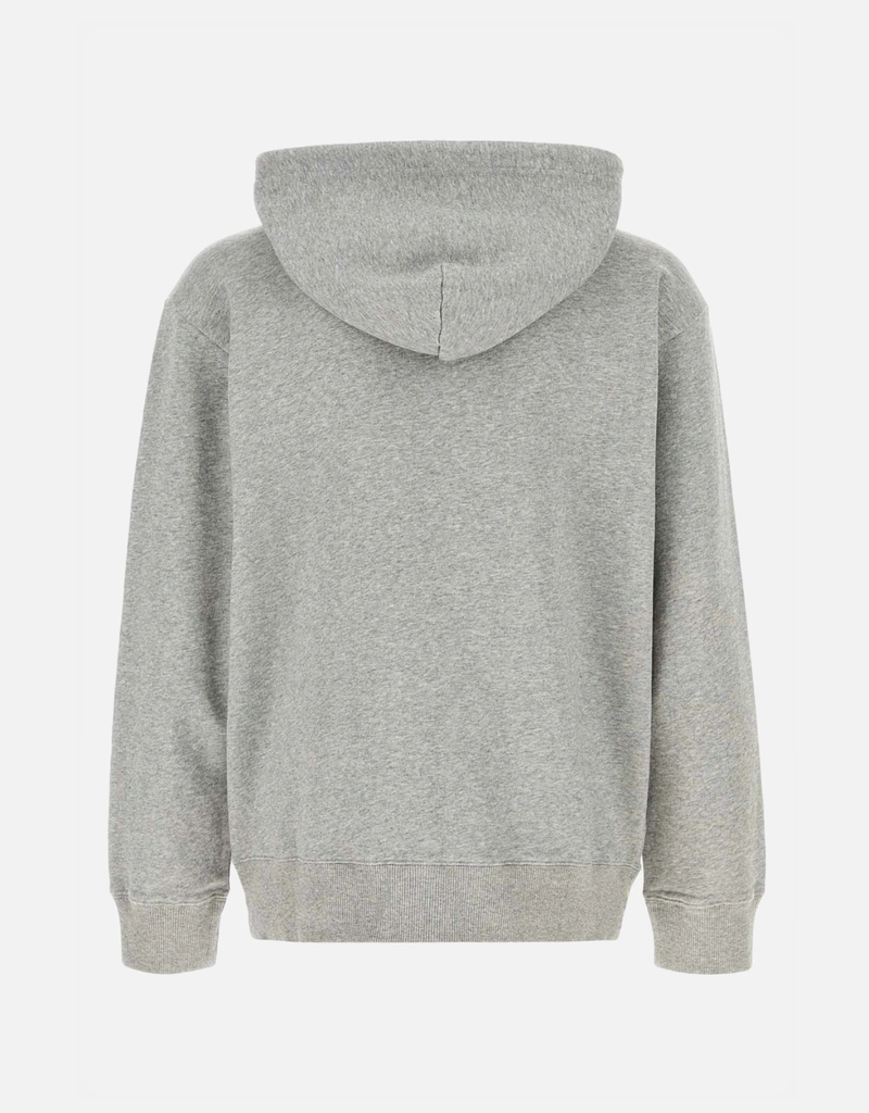 MM6 Maison Margiela Men's Jacquard Label Hooded Cotton Sweatshirt