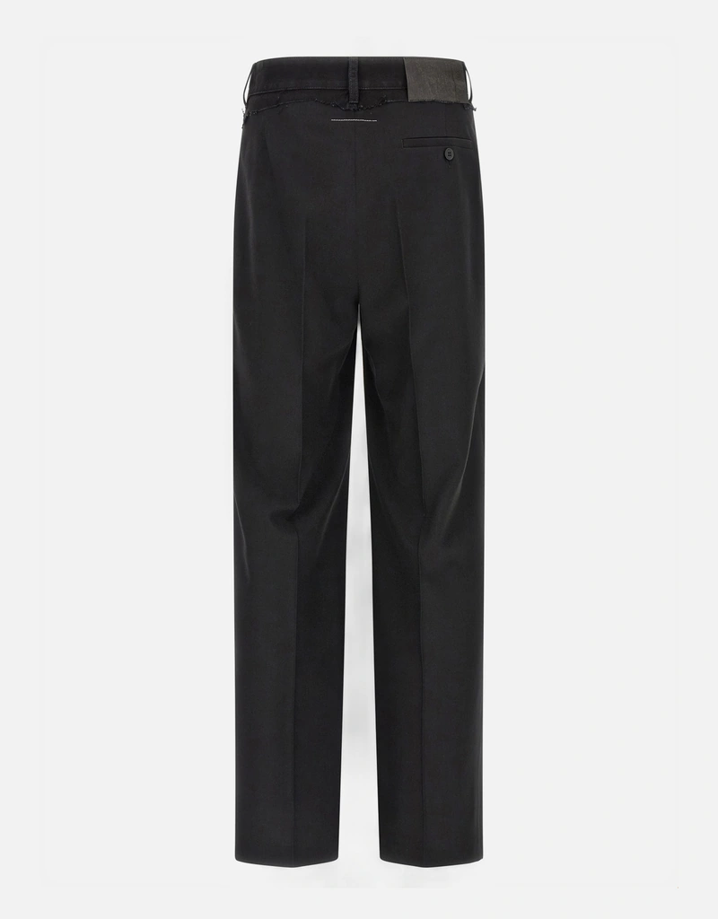 MM6 Maison Margiela メンズリプレースドウエスト初剪羊毛パンツ
