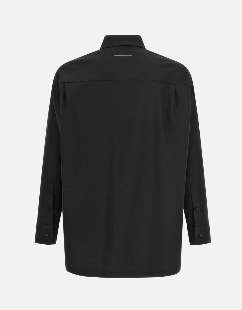 MM6 Maison Margiela メンズ テーラード ウール混紡シャツ MM6 Maison Margiela メンズ テーラード ウール混紡シャツ