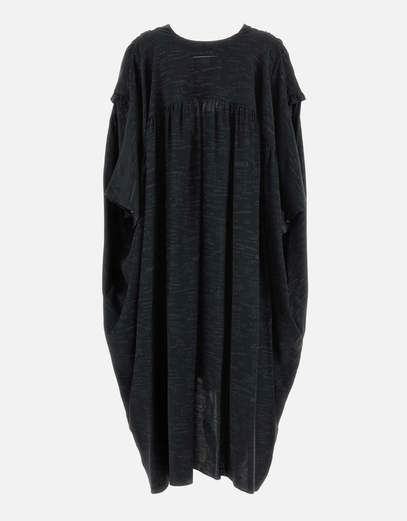 MM6 Maison Margiela ブラックジャージーシャツドレス (すべての新品
