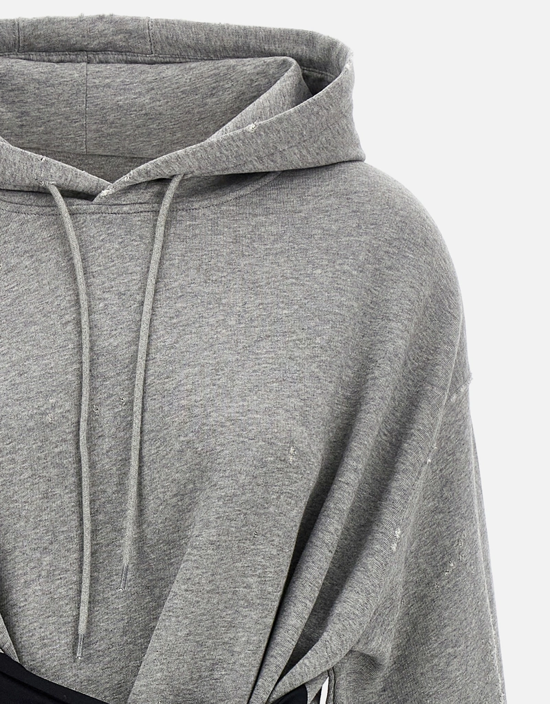 MM6 Maison Margiela フード付きスウェットシャツ グローブ付 (すべて