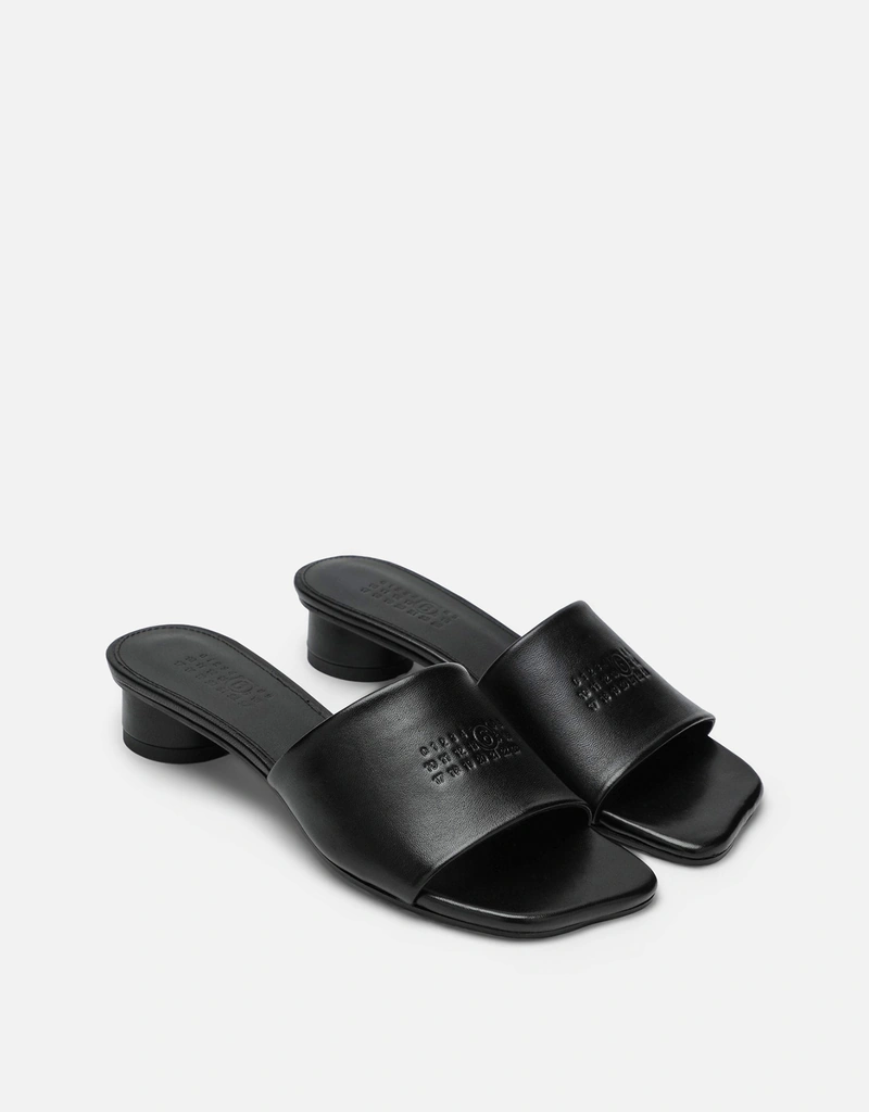 MM6 Maison Margiela アナトミックレザーサンダル ローヒール付き