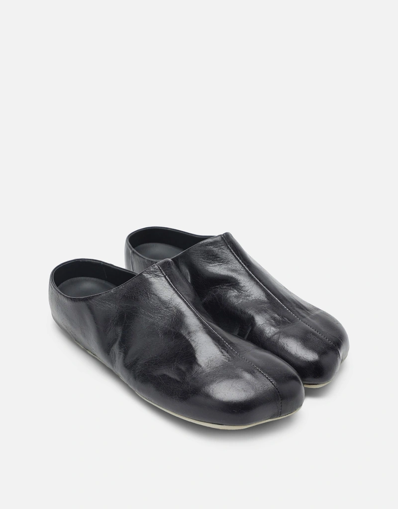MM6 Maison Margiela Men's Factory Calf Leather Slippers (Shoes