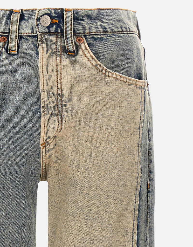 MM6 Maison Margiela メンズVisible Stitchingコットンデニムジーンズ