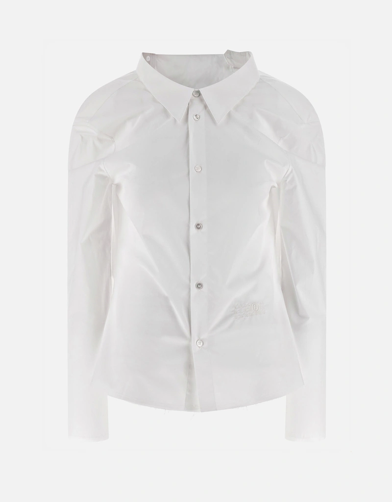 MM6 Maison Margiela コットンポプリンシャツ (すべての新品) IFCHIC.COM