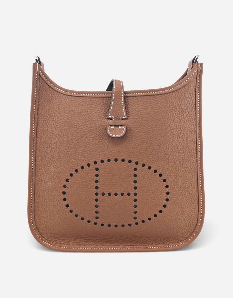 エルメス HERMES エヴリン23 ショルダーバッグ バッグ レザー トリヨンクレマンス トリヨンクレマンス レディース アイボリー系 【中古】 Hermès エルメスエブリン23トリヨンクレマンスレザークロスボディ