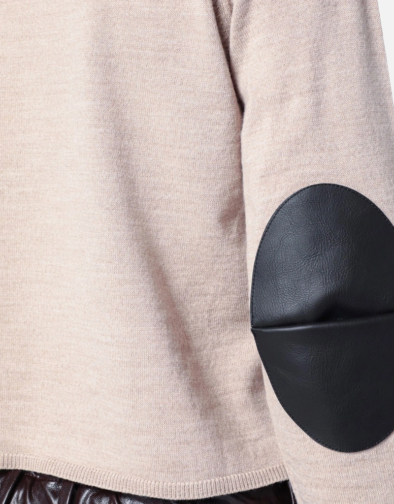 MM6 Maison Margiela ベージュ ウールブレンド タートルネックセーター