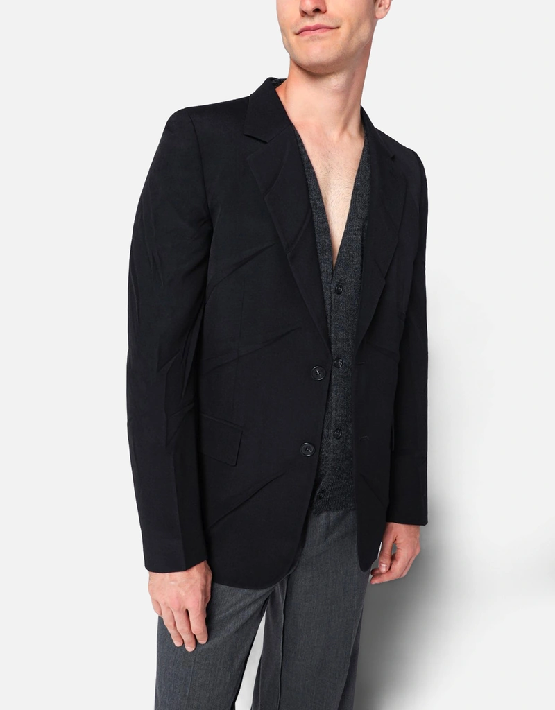 MM6 Maison Margiela メンズ ウール混紡 構造的な ノッチドラペル