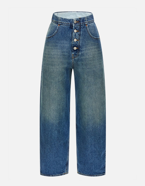 MM6 ストレートデニム MM6 Maison Margiela コットンデニムストレートレッグジーンズ (すべて