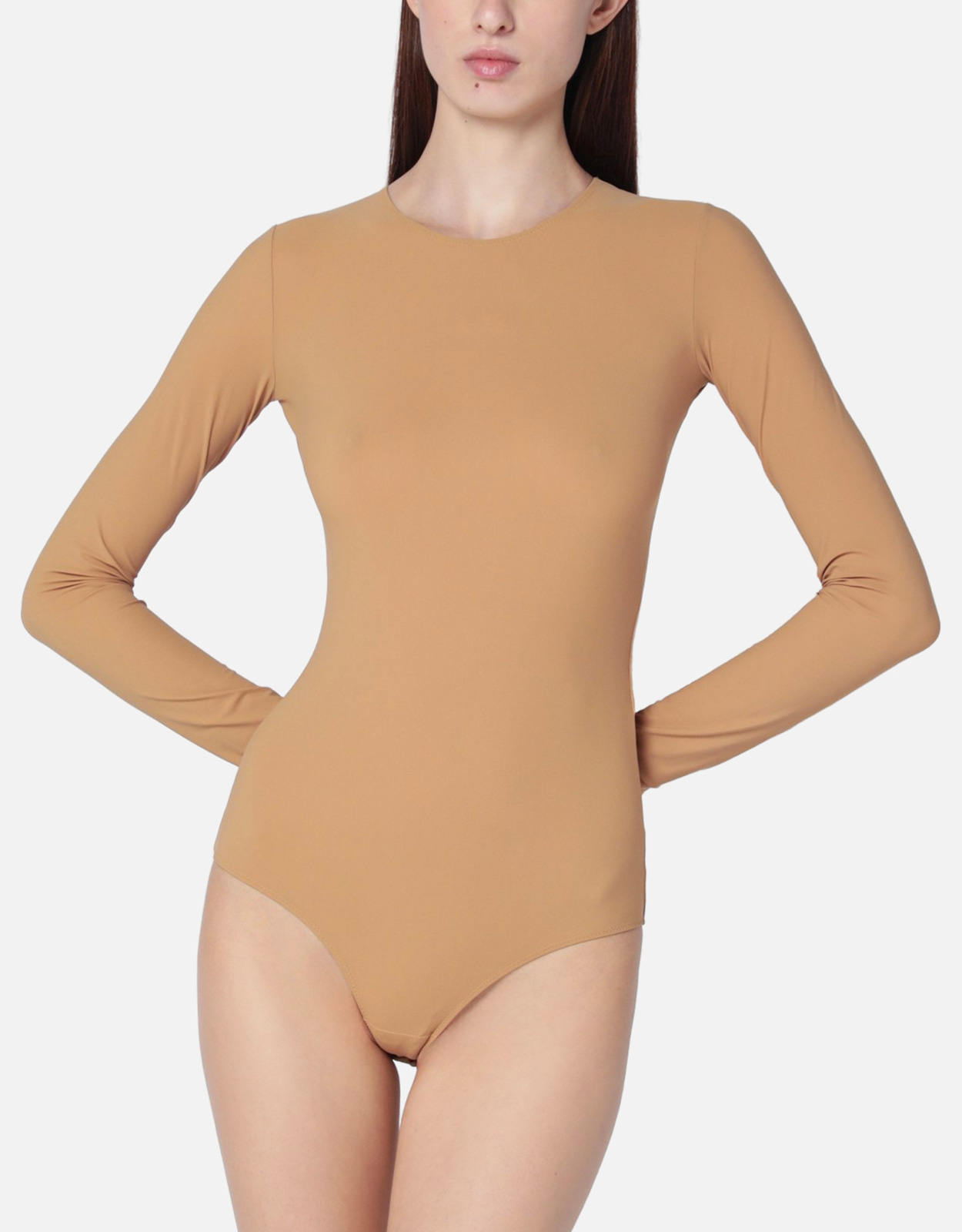 MM6 Maison Margiela ライクラジャージースキントーンボディスーツ