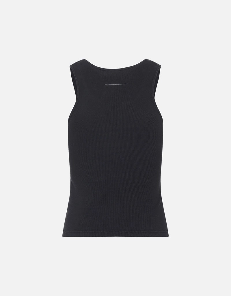 MM6 Maison Margiela リブジャージースリムフィットタンクトップ