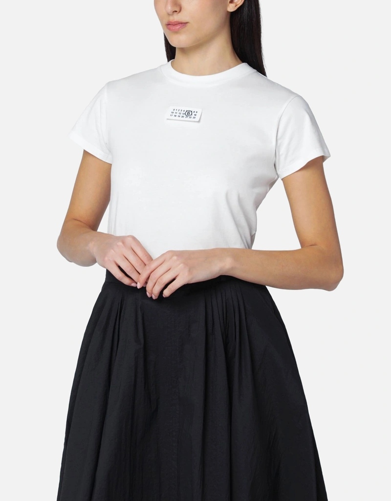 MM6 Maison Margiela ナンバーコットンTシャツ (トップス) IFCHIC.COM